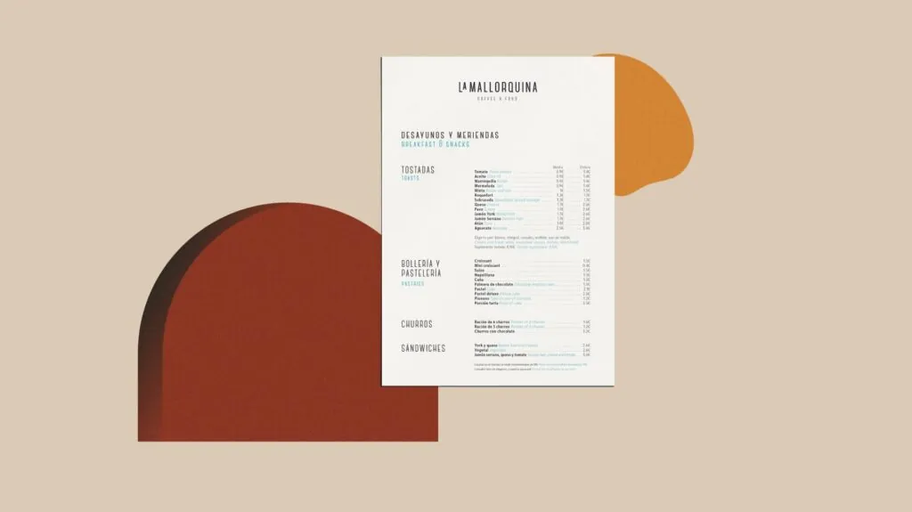 Al Alimón Studio — carta de La Mallorquina, café mediterráneo en Granada