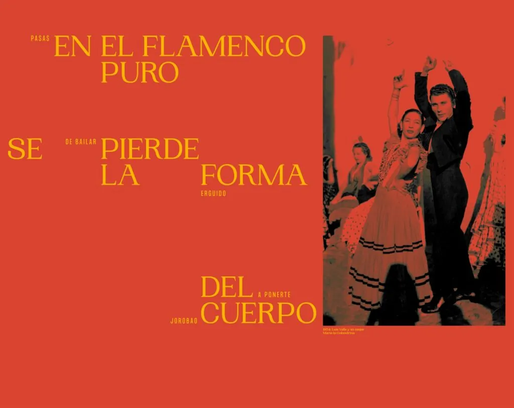 Al Alimón Studio — doble página de la biografía de Curro Albayzín, figura del flamenco granadino